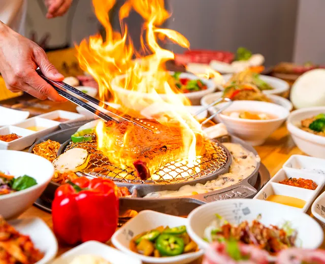 Fire and grill flame